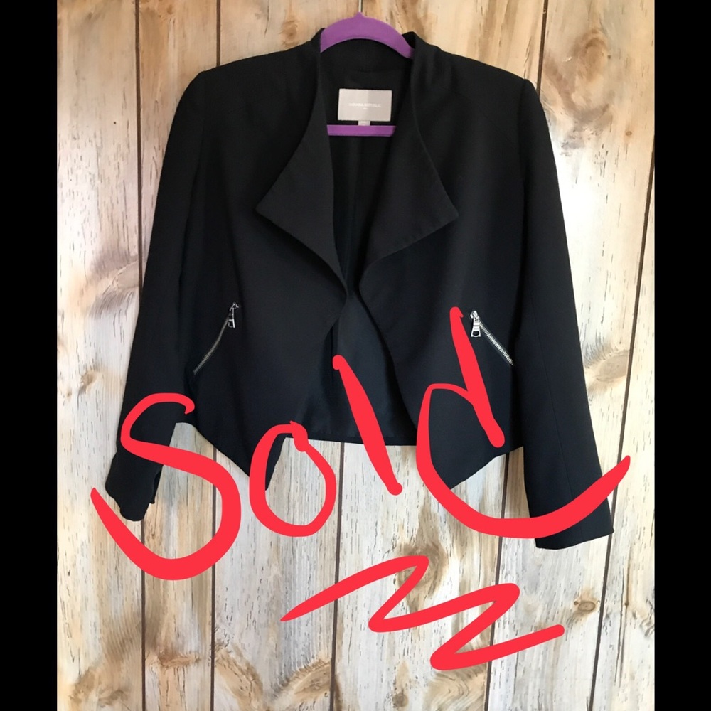 “SOLD” Banana Republic Black Dressy Open Blazer 0P